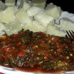 A picture of Vegetarian Spinach sauce.