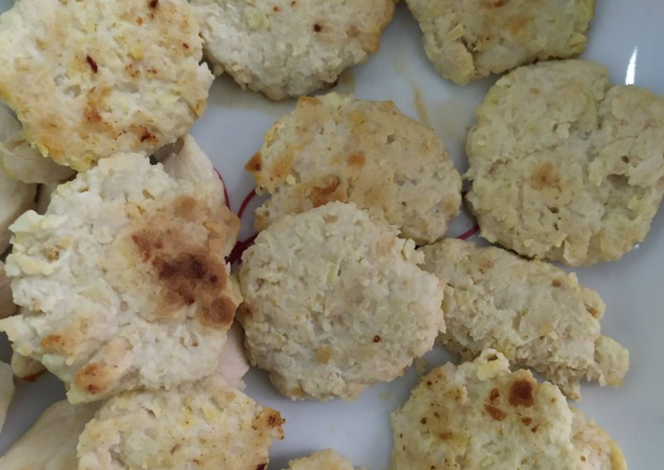 Mini hamburguesas de pollo y manzana BLW