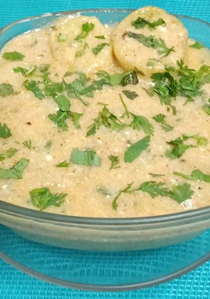 A picture of Baby Potatoes Amritsar subji.