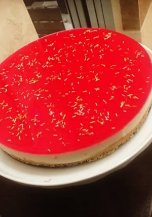 عکسی از دستور چیز کیک توت فرنگی