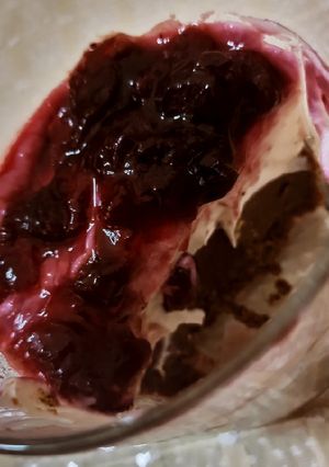 Φωτογραφία της συνταγής Light cheesecake κεράσι, που θυμίζει black forest