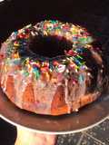 Torta dulce con glaseado