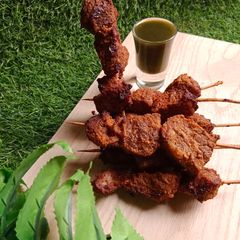A picture of Air fryer Beef Tikka.