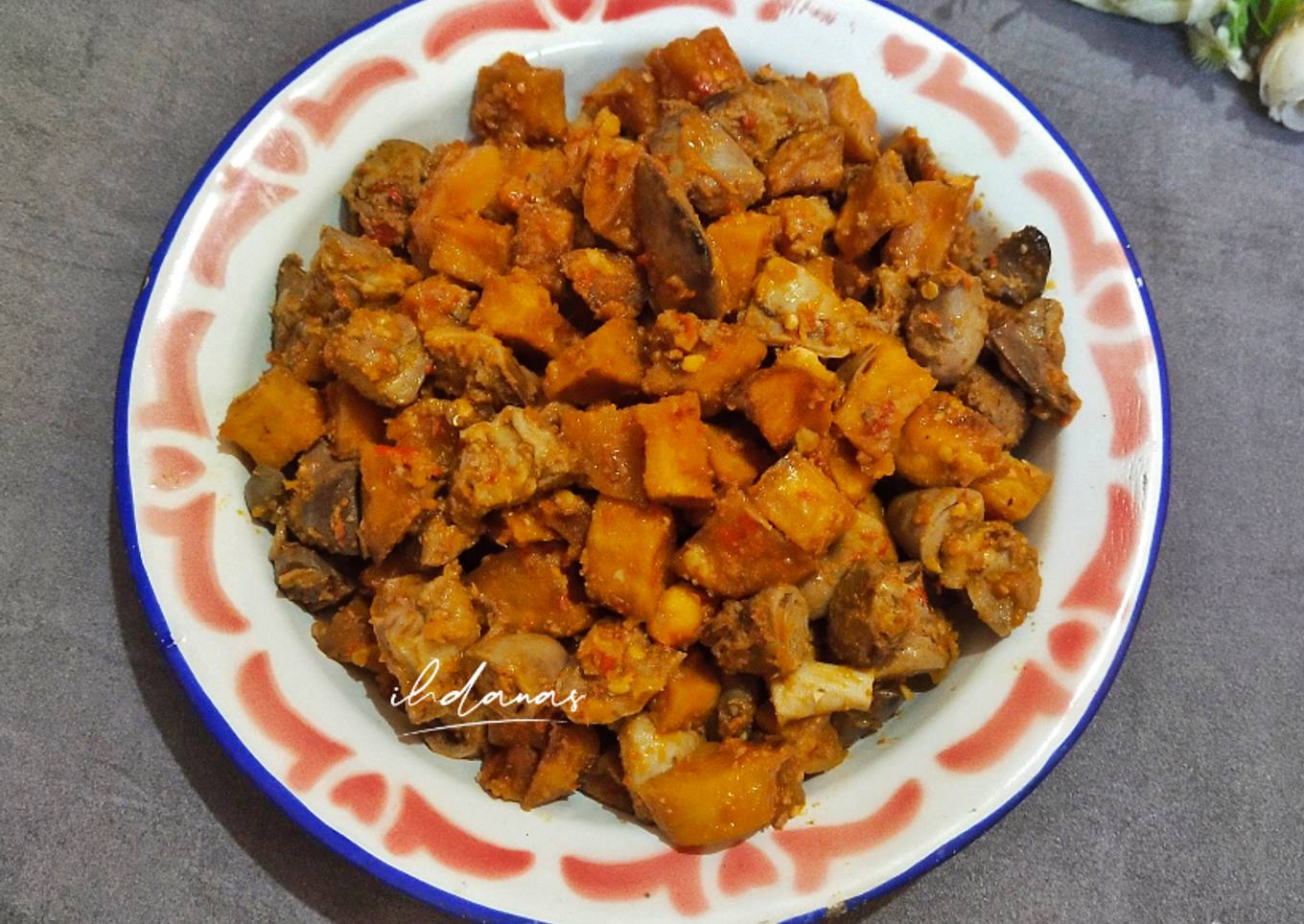 Sambel Goreng Kentang Ati Ampela Ndeso