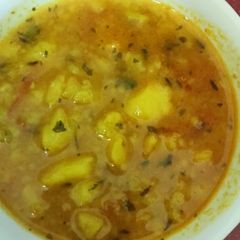 A picture of Aloo ki sabzi.