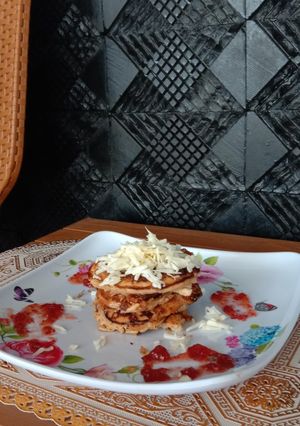 Foto resep Pancake Keju Stroberi