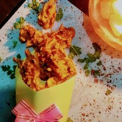 A picture of Vegetable fritters.