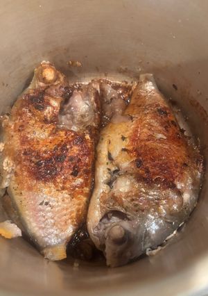 Hình của món Cá he kho rục.