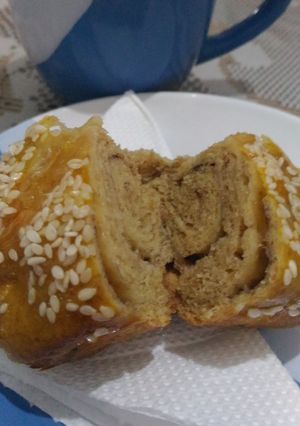 Foto resep Roti manis keju cinnamon #keto #me time is baking time