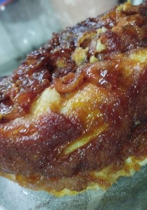Una foto de Torta de manzana 🍎 echa en olla Essen ☺️