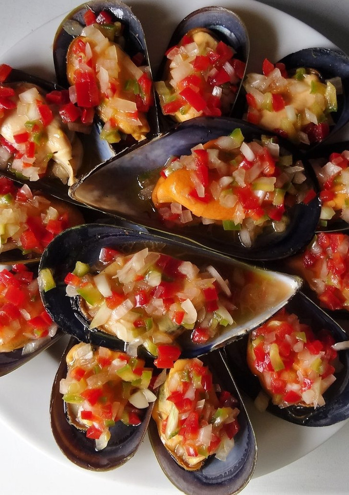 Una foto de Mejillones a la vinagreta