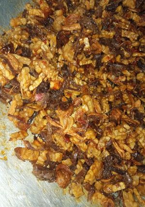 Foto resep Abon sapi mix tempe kering pedas manis 😊