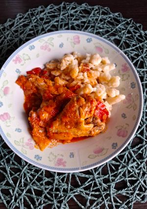 Csirkeszárny pörkölt recept fotója
