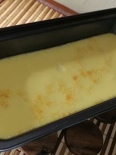Una foto de Flan de huevo y vainilla