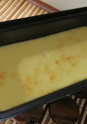 Una foto de Flan de huevo y vainilla