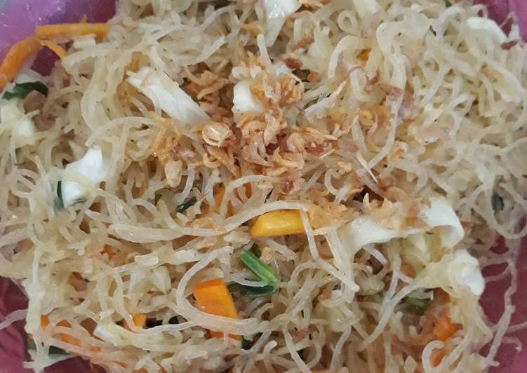 Langkah meracik Bihun goreng udang yang Enak Banget