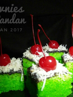 Foto resep BROWNIES Kukus Pandan