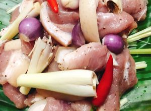 Hình của món Thịt Heo Rừng Nướng Giấy Bạc.