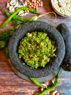 A picture of Maharashtrian Thecha.