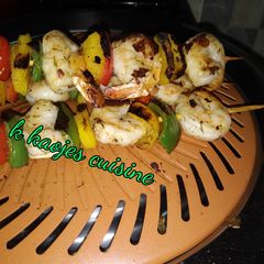 A picture of Shrimp kebab.