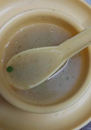 A picture of Corn and Matar Soup.
