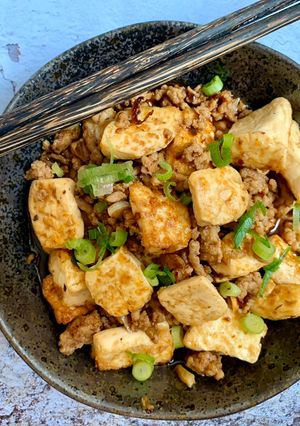 A picture of Mapo tofu.