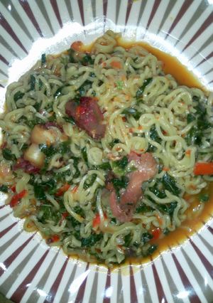 A picture of Vegetable noodles.