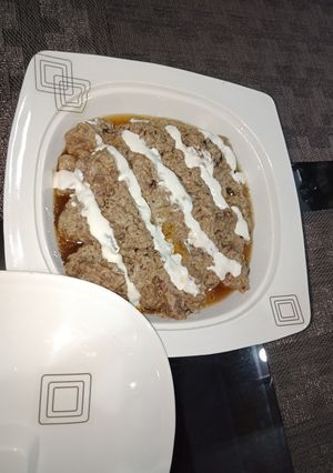 A picture of Beef White korma💝.