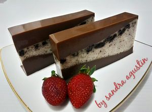 Foto resep Puding Lapis Coklat Oreo