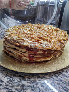 Una foto de Torta Hojas