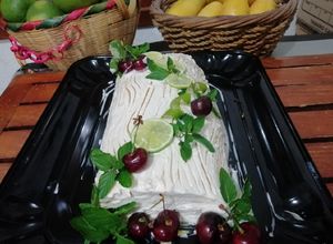 Una foto de Jelly roll de crema de limón