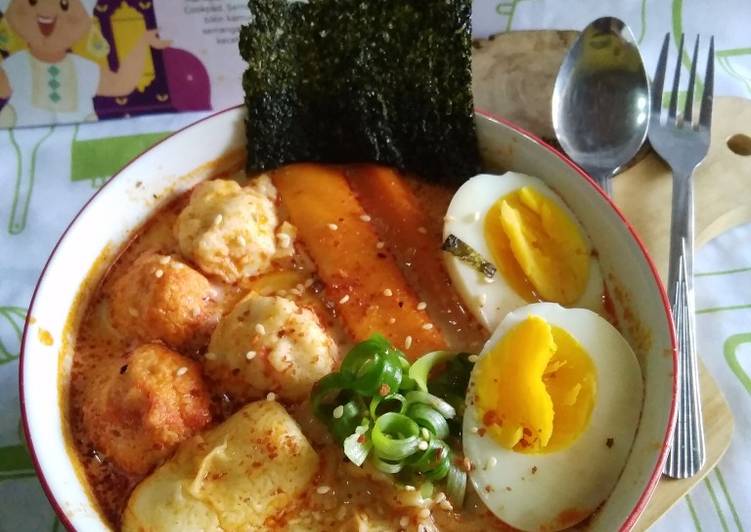 Resep Spicy And Creamy Ramen (Mie Instan) Anti Gagal