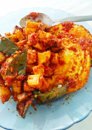 Foto resep Sambal Goreng Kentang dan Telur Ceplok
