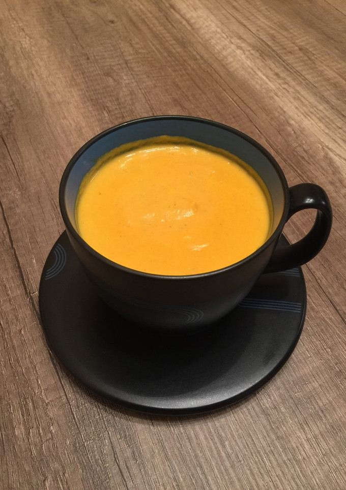 Una foto de Crema de zanahoria nada light