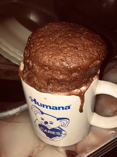 Una foto de Bizcochuelo en taza sin leche
