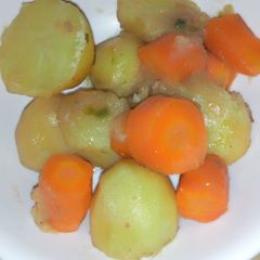 A picture of Carrot and potato salad.