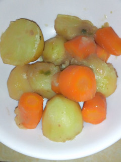 A picture of Carrot and potato salad.