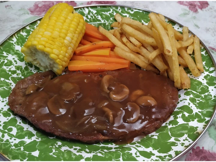 Langkah Mudah untuk Membuat Resep Rib eye steak yang Enak Banget Anti Ribet, Uenak Banget