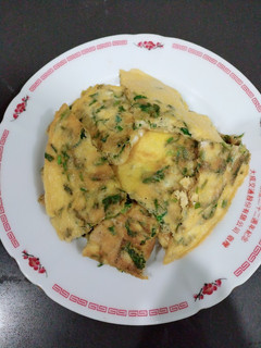 香菜烘蛋(方便素)(簡單料理)(快速料理)(省錢料理) 的食譜成品照片