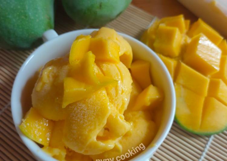 Resep Sorbet Mangga Jadi, Enak Banget