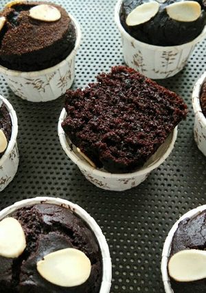 Foto resep Vegan brownies Cup Cake