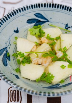 Hình của món Canh Sake Nấu Tôm.