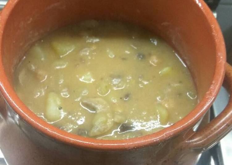 Zuppa di Ceci con Funghi e Patate