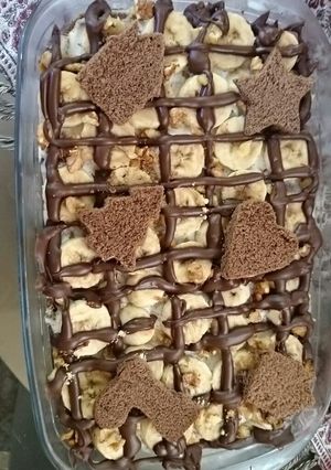 عکسی از دستور دسر کیک و موزی