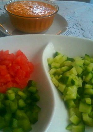 Una foto de Gazpacho andaluz
