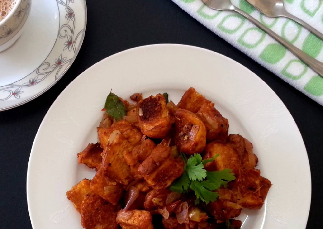 Bread Chili using Sambar Powder