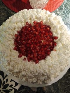 Tejszínes gránát almás tiramisu torta recept fotója