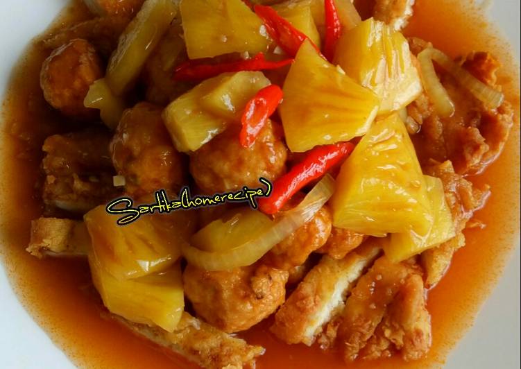 Resep Fillet Ikan Asam Manis Kombinasi Bola Udang Ala Me Yang Lezat