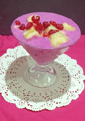 A picture of Makhna Dragon Fruit Rabdi With Fruits.