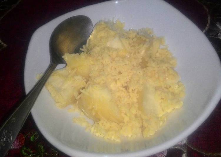 Singkong Rebus fla Susu Keju